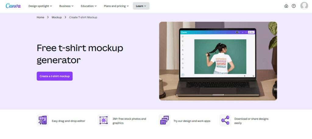 可以用 CANVA 來進行模擬!