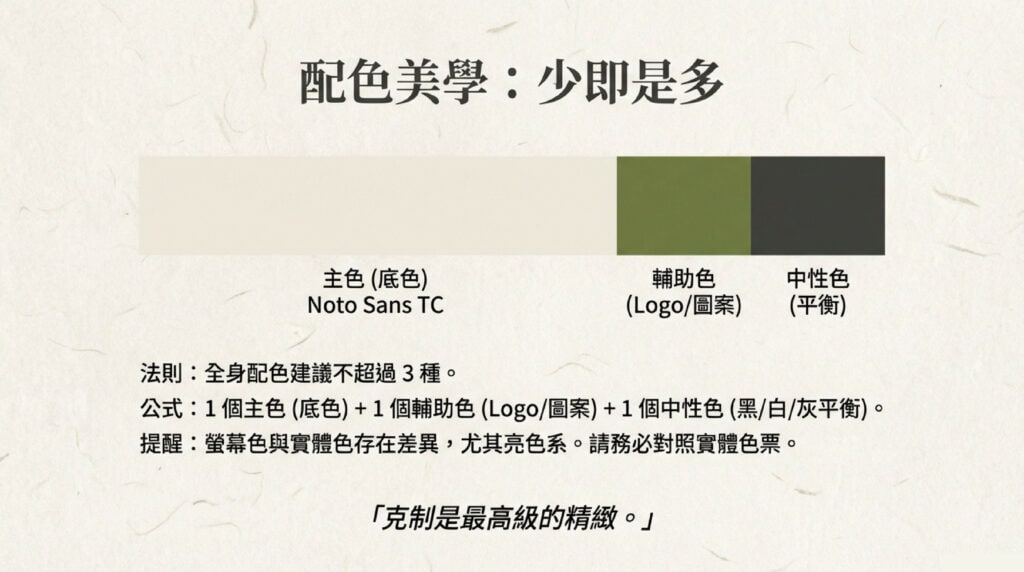 團體服配色重點