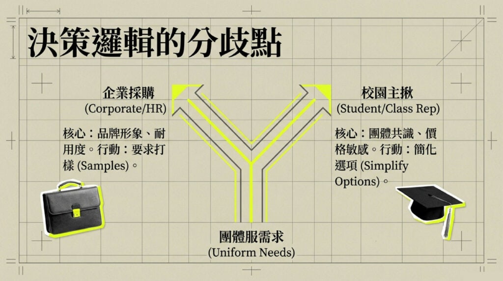 團體服的決策重點