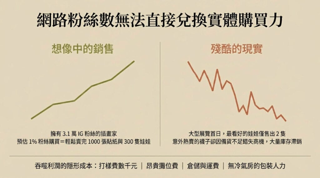粉絲數不等於實際購買力